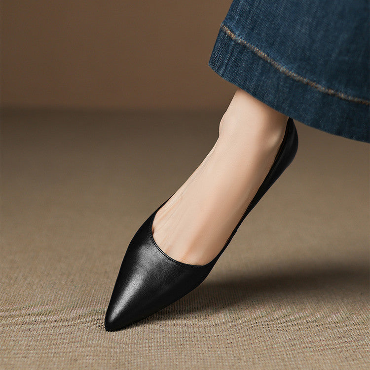 Arla Genuine Leather Ballet Flats