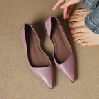 Orlisse Leather Stiletto Heels