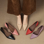 Orlisse Leather Stiletto Heels