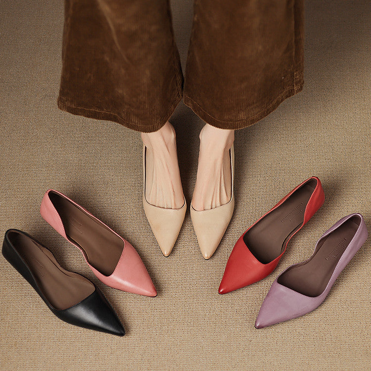 Orlisse Leather Stiletto Heels