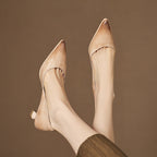 Calenne Leather Wedge Heels