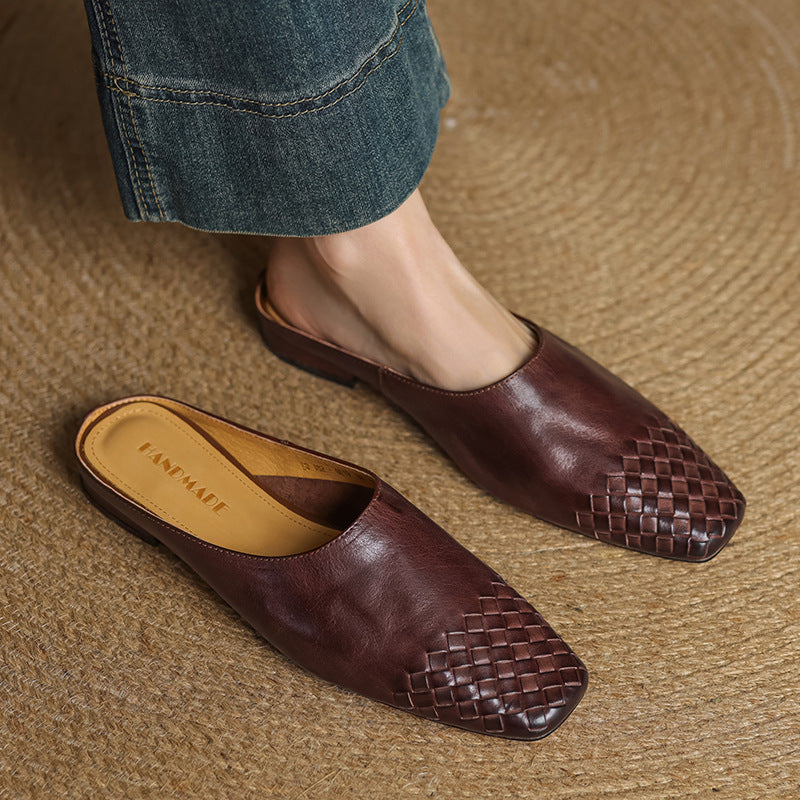 Viola Leather Mules