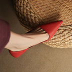 Orlisse Leather Stiletto Heels