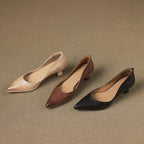 Calenne Leather Wedge Heels