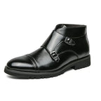 Darell | Skórzane buty z podwójną klamrą