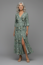 Selora | Halter Neck Bloom Flow Maxi Dress