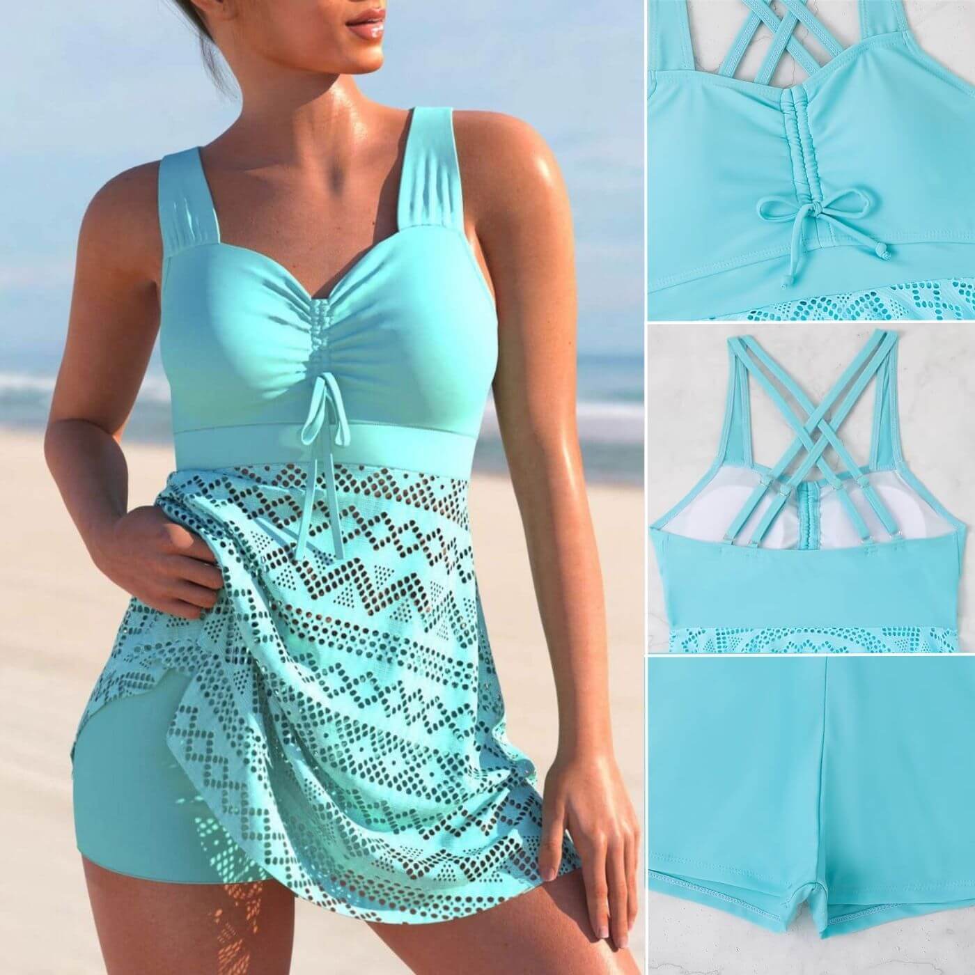 Grace | Ruffled Tankini Swimwear