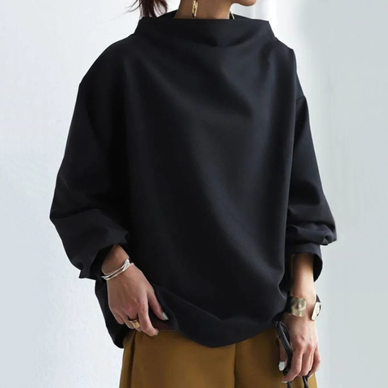 Nadia | Elegancki sweter z wysokim kołnierzem