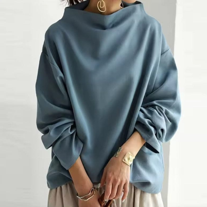 Nadia | Elegancki sweter z wysokim kołnierzem