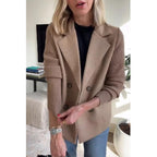 Elsa | Elegancka marynarka z dzianinowymi rękawami