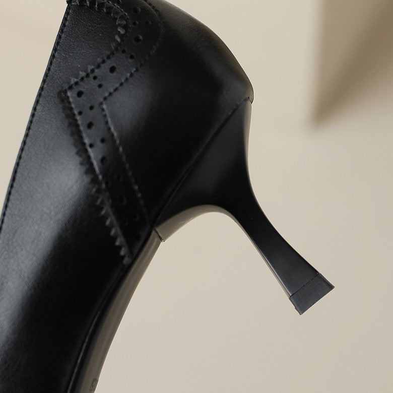 Célora Leather Stiletto Heels