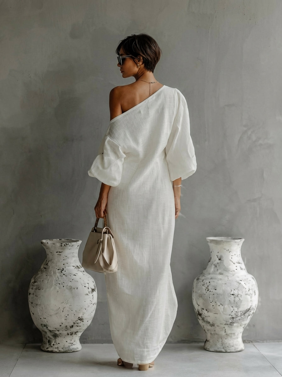 "Nelle™ - Elegancka Sukienka Maxi" can be rewritten as "Nelle™ - Stylowa Maxi Sukienka".