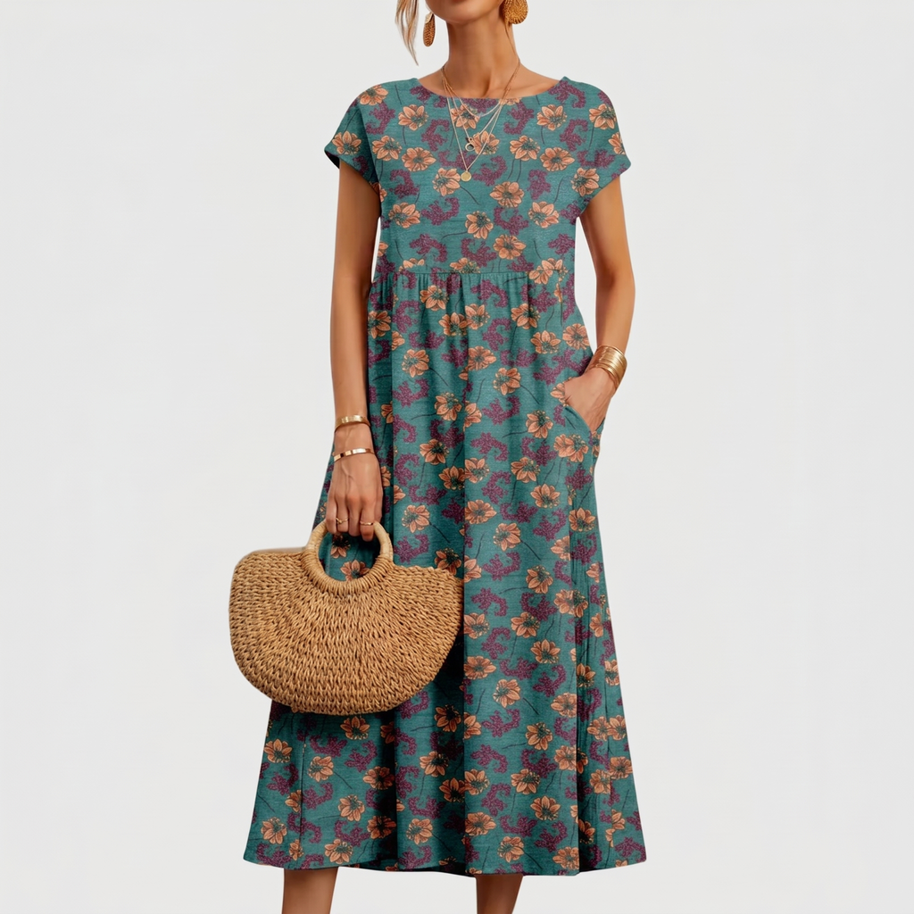 VALENCIA | ELEGANT FLORAL DRESS