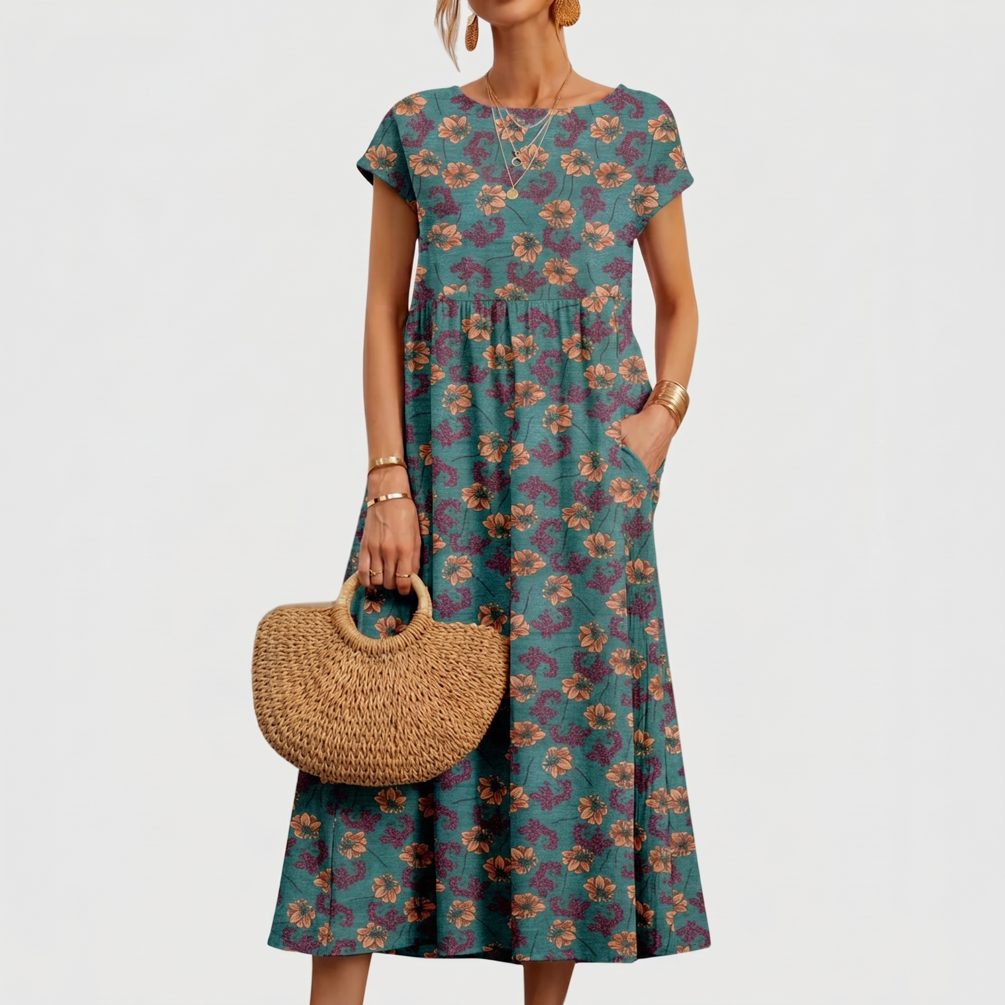 VALENCIA | ELEGANT FLORAL DRESS