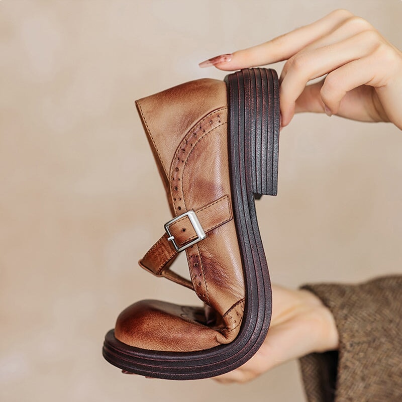 Celine™ | Klasyczne skórzane broguesy
